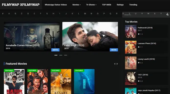 Filmywap 2021 – Download Bollywood Movies, Web Series HD 1080P in 300MB